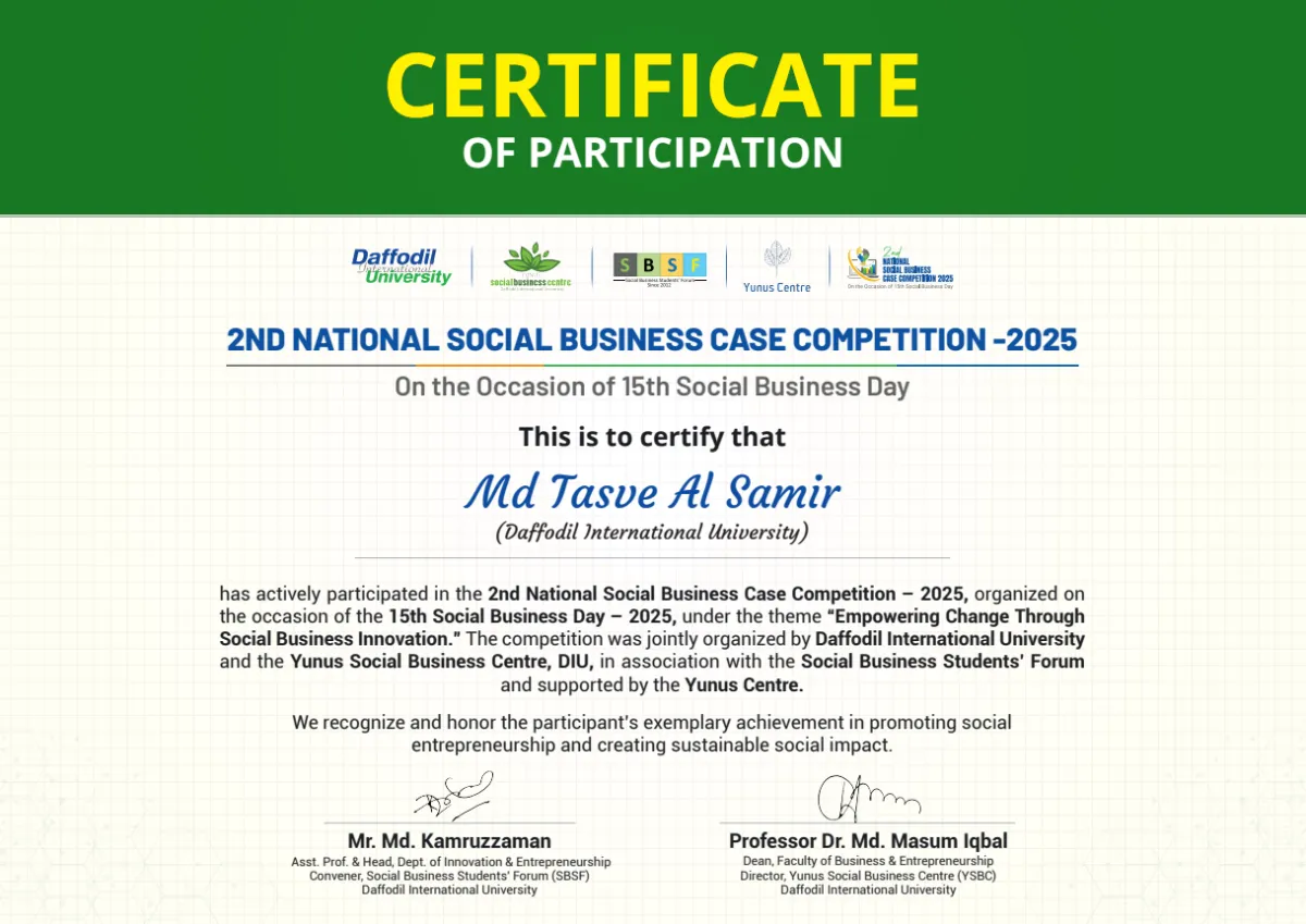 2nd National Social Business Case Competition
