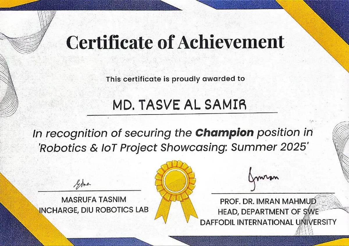 Robotics and IoT Project Showcasing